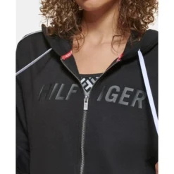 TOMMY HILFIGER Women's Ghost Graphic Full-Zip Hoodie -Carhar Clothing Shop 2078015 001 alt3
