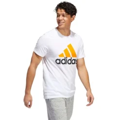ADIDAS Men's Badge Of Sport Short Sleeve Tee -Carhar Clothing Shop 2078045 101 alt3