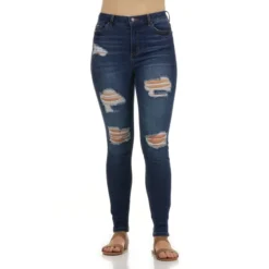 BLUE SPICE Juniors' High Waist Skinny Jeans