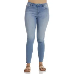 BLUE SPICE Juniors' Recycled High Waisted Skinny Jeans