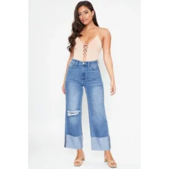 Y.M.I. Juniors' Dixie Wide Leg Jeans -Carhar Clothing Shop 2078092 405 alt3