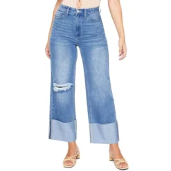 Y.M.I. Juniors' Dixie Wide Leg Jeans