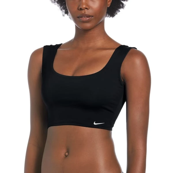 NIKE Women's Essential Crop Swim Top 1 NIKE Women's Essential Crop Swim Top