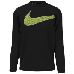 NIKE Boys' Swoosh Long-Sleeve Hydroguard Shirt -Carhar Clothing Shop 2079101 001 alt2