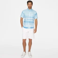 IZOD Men's Dockside Short-Sleeve Button-Down Shirt -Carhar Clothing Shop 2079113 405 alt2