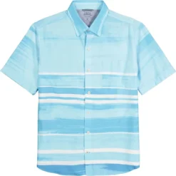 IZOD Men's Dockside Short-Sleeve Button-Down Shirt -Carhar Clothing Shop 2079113 405 alt3