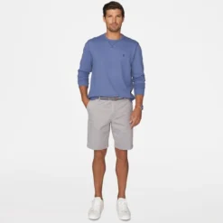 IZOD Saltwater Flat Front Stretch 9.5" Shorts -Carhar Clothing Shop 2079116 004 alt3
