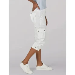 LEE Women's Flex-To-Go Relaxed Fit Cargo Capri -Carhar Clothing Shop 2079193 101 alt2
