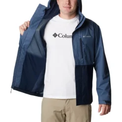 COLUMBIA Men's Hikebound Rain Jacket -Carhar Clothing Shop 2079272 402 alt4