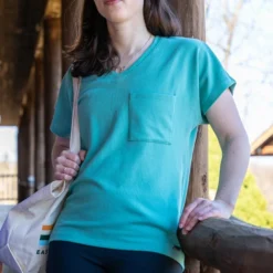 EMS Women's Softspun Short-Sleeve V-Neck Tee -Carhar Clothing Shop 2079351 310 alt4