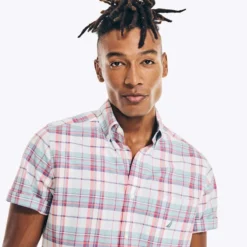 NAUTICA Men's Poplin Short-Sleeve Shirt -Carhar Clothing Shop 2079480 406 alt2