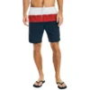 NAUTICA Men's Tri-Block Quick-Dry 8" Swim Shorts