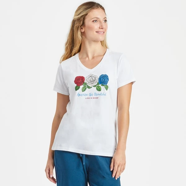 LIFE IS GOOD Women's America The Beautiful Crusher Short-Sleeve Tee 3 LIFE IS GOOD Women's America The Beautiful Crusher Short-Sleeve Tee - Image 3