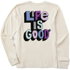 LIFE IS GOOD Women's Freestyle Crusher-Lite Long Sleeve Graphic Tee -Carhar Clothing Shop 2079672 101 alt1