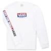 VANS Boys' Easy Logo Long Sleeve Tee