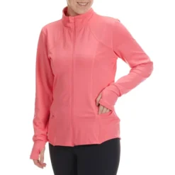 RBX Women's Double Peached Interlock Jacket W/ Zip Pockets -Carhar Clothing Shop 2081013 607 alt2