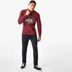JACK WILLS Men's Frenchurch Graphic Sweatshirt -Carhar Clothing Shop 2081090 501 alt3