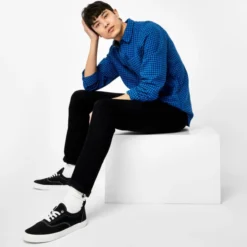 JACK WILLS Men's Newick Gingham Check Button Down Shirt -Carhar Clothing Shop 2081114 408 alt4