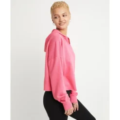 CHAMPION Juniors' Campus French Terry Split-Neck Hoodie -Carhar Clothing Shop 2081383 607 alt3