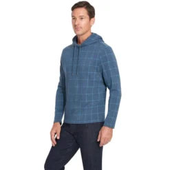 VAN HEUSEN Men's Windowpane Hoodie -Carhar Clothing Shop 2081634 402 alt2