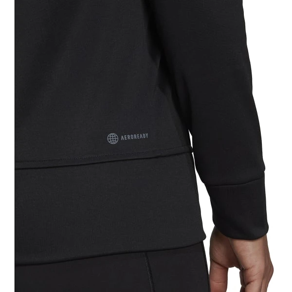 ADIDAS Women's Aeroready Big Logo Hoodie 5 ADIDAS Women's Aeroready Big Logo Hoodie - Image 5