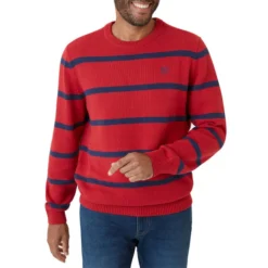 CHAPS Men's Original Crewneck Striped Sweater -Carhar Clothing Shop 2081923 601 alt5