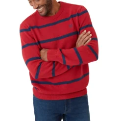 CHAPS Men's Original Crewneck Striped Sweater -Carhar Clothing Shop 2081923 601 alt7