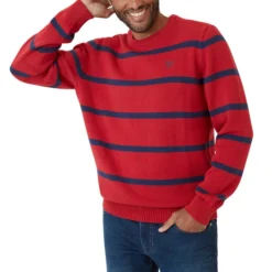 CHAPS Men's Original Crewneck Striped Sweater -Carhar Clothing Shop 2081923 601 alt8