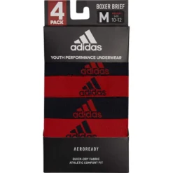 ADIDAS Boys' Performance Graphic Boxer Brief, 4-Pack -Carhar Clothing Shop 2081955 999 alt2