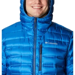 COLUMBIA Men's Pebble Peak Down Hooded Jacket -Carhar Clothing Shop 2081969 403 alt5