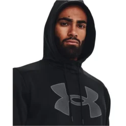 UNDER ARMOUR Men's Armour Fleece Big Logo Hoodie -Carhar Clothing Shop 2082228 001 alt4