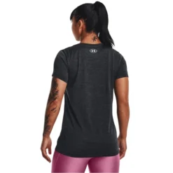 UNDER ARMOUR Women's UA Tech Twist Script Short Sleeve Tee -Carhar Clothing Shop 2082340 001 alt3