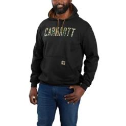 CARHARTT Men's Loose Fit Midweight Camo Graphic Sweatshirt -Carhar Clothing Shop 2082487 001 alt1
