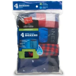 HANES Boys' Boxer Briefs W/ ComfortSoft Waistband, Assorted 4-Pack -Carhar Clothing Shop 2082517 901 alt2