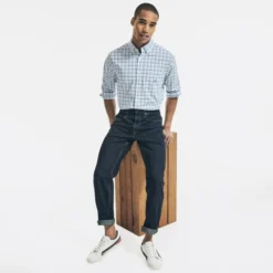 NAUTICA Men's Long-Sleeve Button Down Shirt -Carhar Clothing Shop 2082577 101 alt4