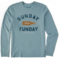 LIFE IS GOOD Men's Footbeer Long-Sleeve Crusher Tee