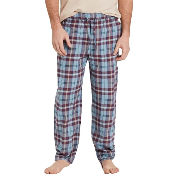 LIFE IS GOOD Men's Smoky Blue Plaid Classic Sleep Pants 1 LIFE IS GOOD Men's Smoky Blue Plaid Classic Sleep Pants