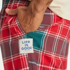 LIFE IS GOOD Men's Holiday Plaid Classic Sleep Pants -Carhar Clothing Shop 2082632 601 alt3