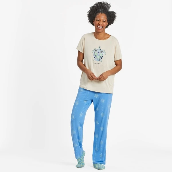 LIFE IS GOOD Women's Turtle Lightweight Sleep Tee 4 LIFE IS GOOD Women's Turtle Lightweight Sleep Tee - Image 4