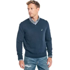 NAUTICA Men's Navtech V-Neck Sweater