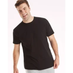 HANES Men's Ultimate Comfort Fit Stretch Crewneck Undershirts, 4 Pack (Size 2X) -Carhar Clothing Shop 2082846 001 alt4