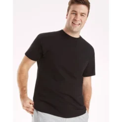 HANES Men's Ultimate Comfort Fit Stretch Crewneck Undershirts, 4 Pack (Size 2X) -Carhar Clothing Shop 2082846 001 alt7