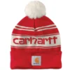 CARHARTT Men's Knit Pop Pom Cuffed Beanie