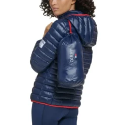 TOMMY HILFIGER Women's Lightweight Hooded Packable Puffer Jacket -Carhar Clothing Shop 2083079 402 alt2