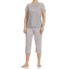 RENE ROFE Women's Hacci Capri Sleepwear Set
