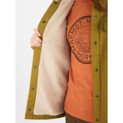 MARMOT Women's Ridgefield Heavyweight Sherpa-Lined Flannel Jacket -Carhar Clothing Shop 2083629 315 alt2