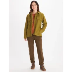 MARMOT Women's Ridgefield Heavyweight Sherpa-Lined Flannel Jacket -Carhar Clothing Shop 2083629 315 alt5