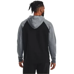 UNDER ARMOUR Men's UA Rival Fleece Wordmark Colorblock Hoodie -Carhar Clothing Shop 2083772 001 alt2