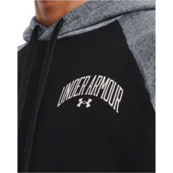UNDER ARMOUR Men's UA Rival Fleece Wordmark Colorblock Hoodie -Carhar Clothing Shop 2083772 001 alt3