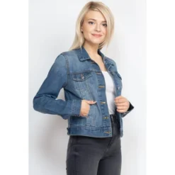 ASHLEY VINTAGE CHARM BY 26 Juniors’ Denim Jacket -Carhar Clothing Shop 2083864 403 alt2